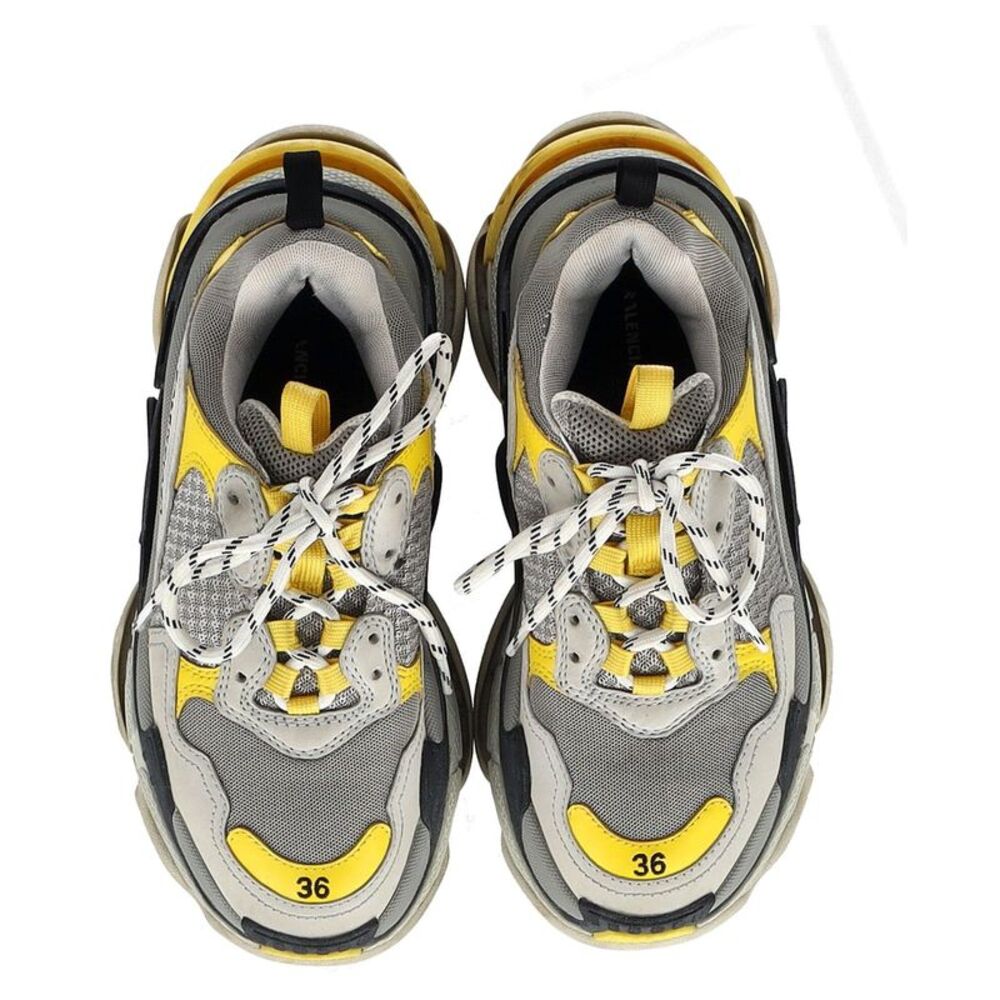 Balenciaga Triple S Sneakers in Grey Polyurethane - Picture 3 of 10